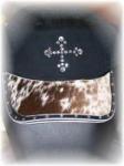 cowhide covered ballcaps / 3 colors
